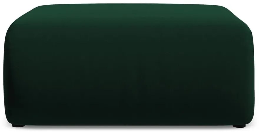 Tmavozelená zamatová podnožka Ekahi – Makamii