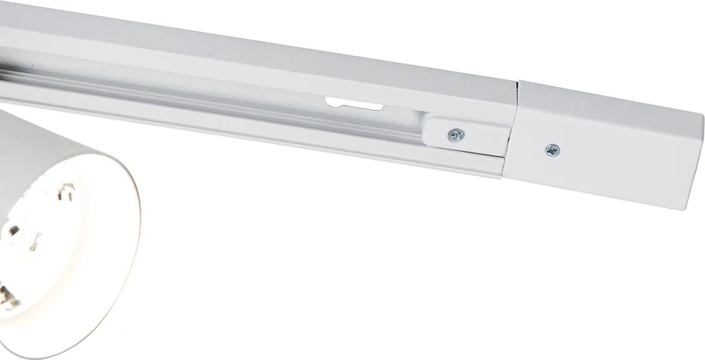 Moderný koľajnicový systém s 5 bielymi reflektormi 1-fázový GU10 70mm - Iconic Jeana Luxe