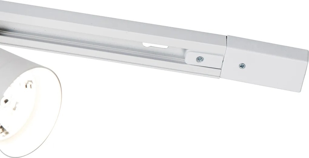 Moderný koľajnicový systém s 5 reflektormi biely 1-fázový GU10 70mm - Iconic Jeana Luxe