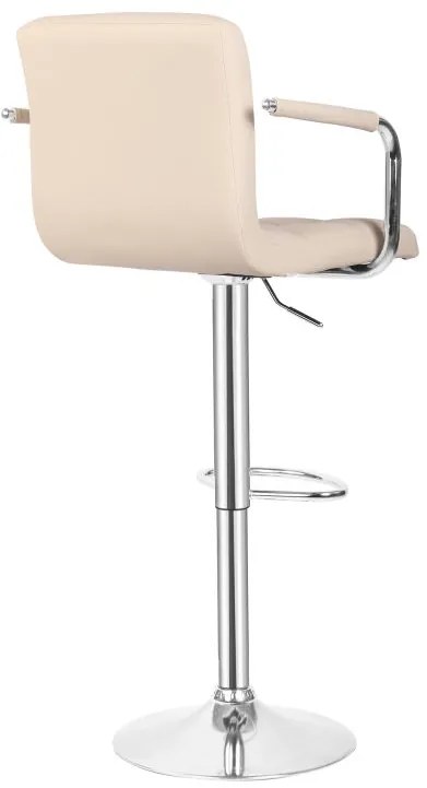MIADOMODO Barová stolička 2ks, s lakťovými opierkami, béžová