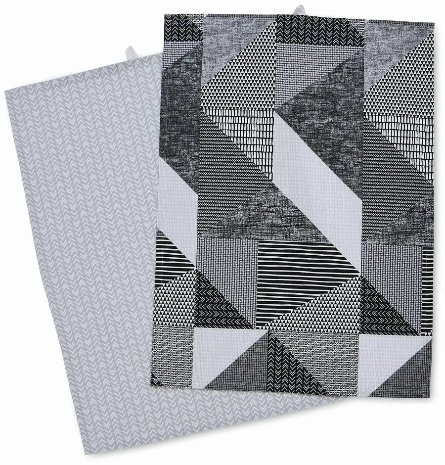 Bavlnené utierky v súprave 2 ks 50x70 cm Larsson Geo – Catherine Lansfield