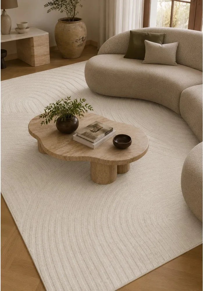 Krémovobiely koberec 160x230 cm Whirl – ESTE