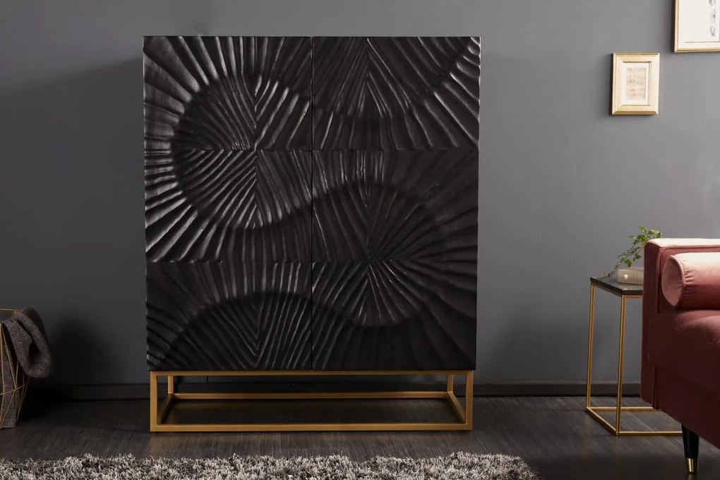 Vysoká komoda Shayla 100 cm mango