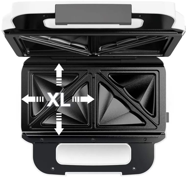 Sendvičovač Tefal Multiplates Snack XL SW701110 Tmavo šedý/Biely