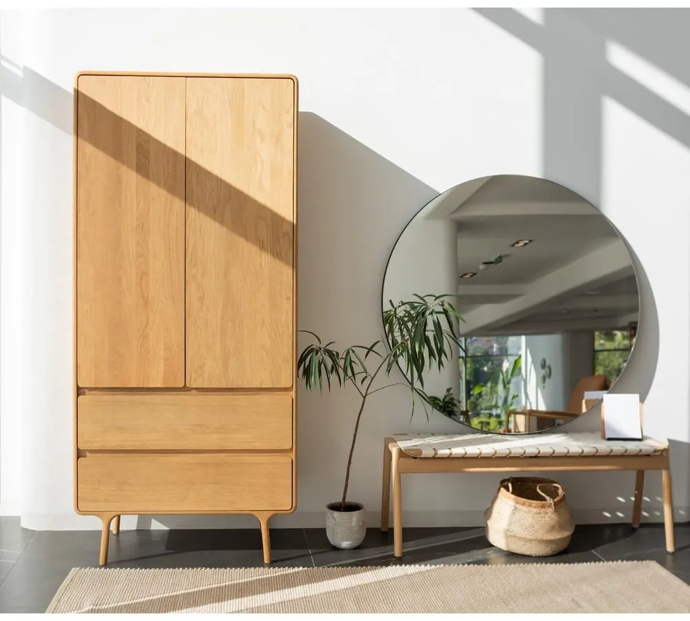 Biela/v prírodnej farbe lavica Klupa - Gazzda