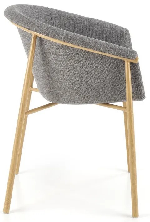 Jedálenská stolička Lester, sivá