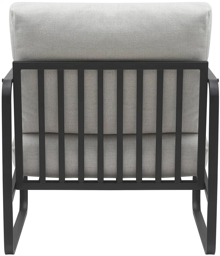 Design-Shop Kreslo Manea - látka / kov - Krémová