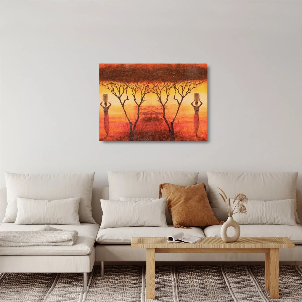 Sklenený obraz - Africká savana (70x50 cm)