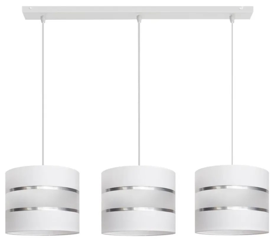 Luster na lanku HELEN 3xE27/15W/230V biela