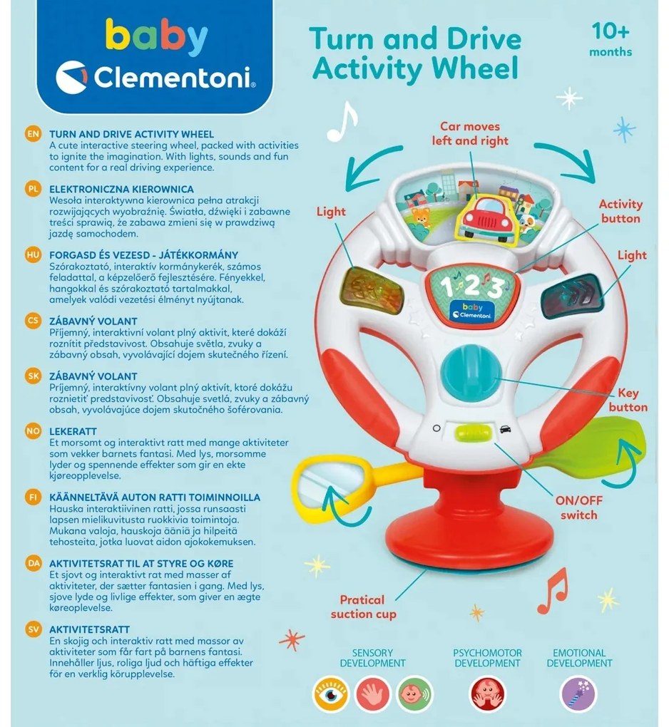 Clementoni Interaktívny volant, pr. 18 cm