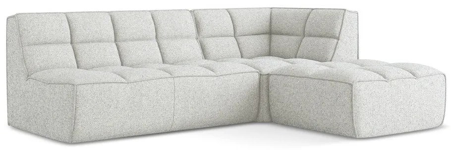 Krémovobiela modulárna rohová pohovka (variabilná) Kalai – Makamii