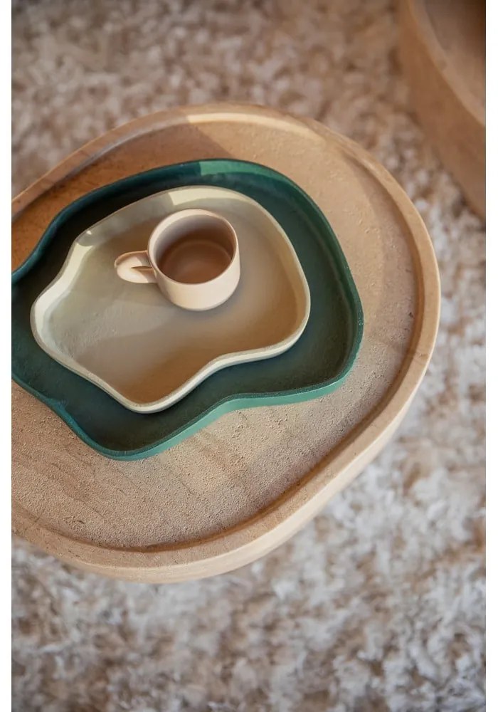 Kovové dekoračné tácky v súprave 2 ks 35x23 cm Revolt – Zuiver