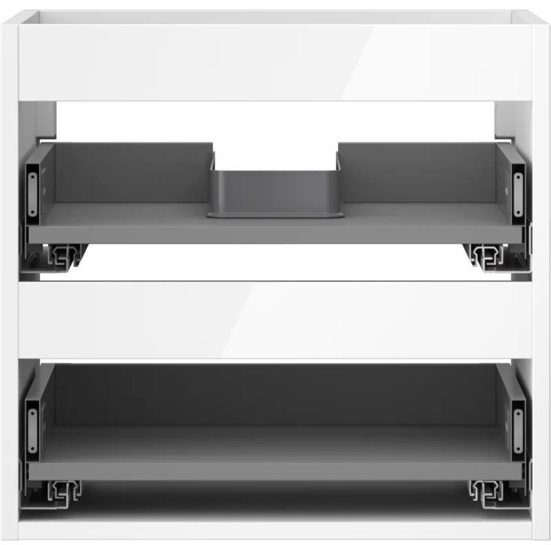 Mexen Box-A, závesná skrinka 50 cm, 2 zásuvky, biela lesklá, 91AX0-0500-470-2-00