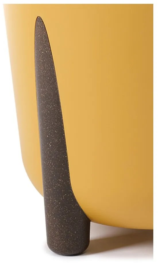 PLASTOVÝ KVETINÁČ MOSS ECO 25X26 CM HORČICOVÁ