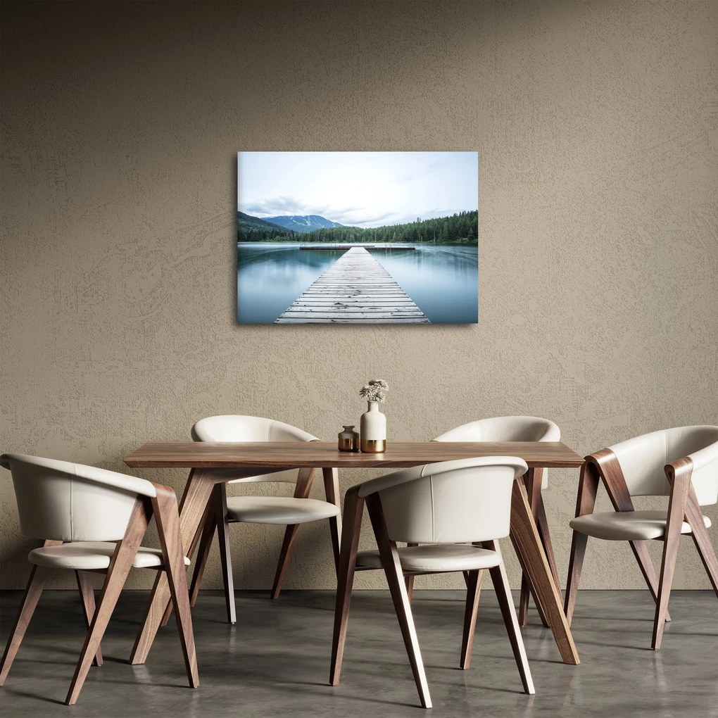 Obraz - Pri pohľade z móla (70x50 cm)