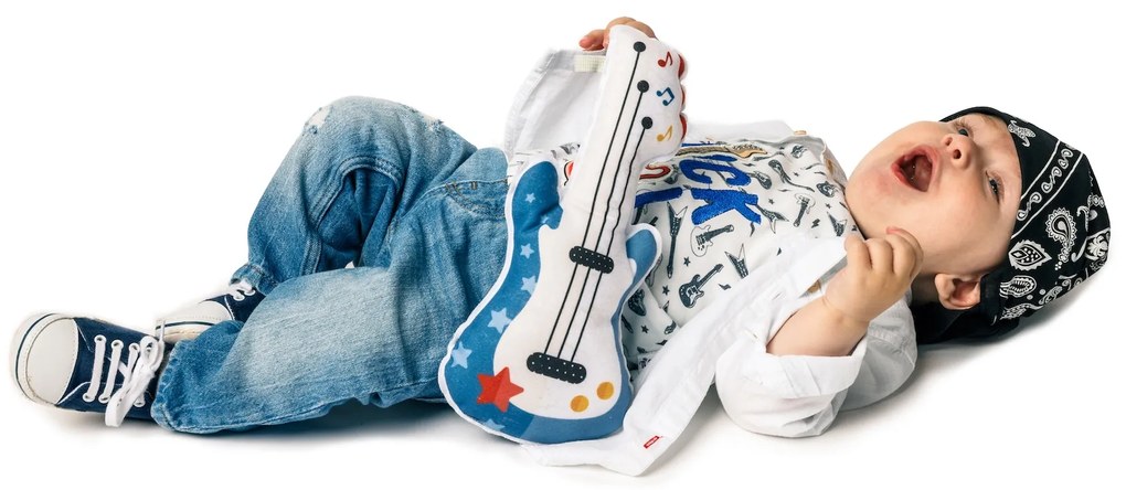 Hudobná gitara textilná Tiny Rockers