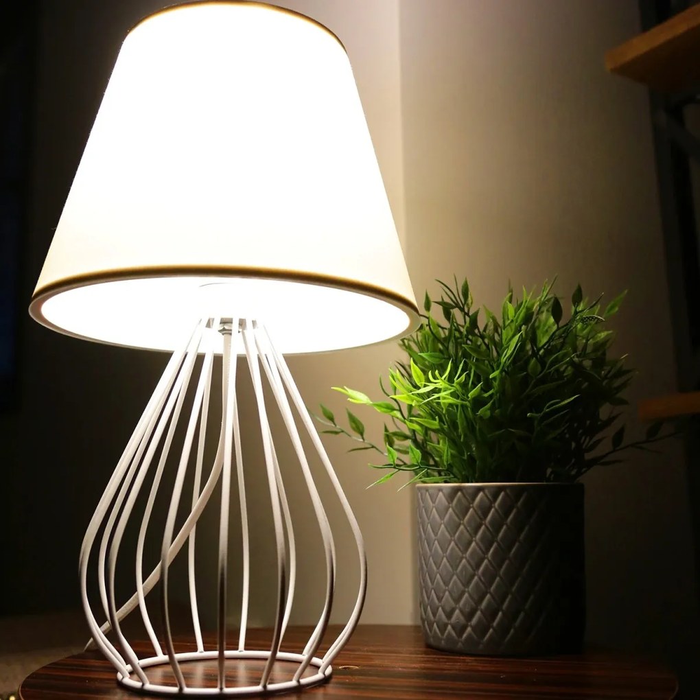 Stolná lampa Shade  VI krémová