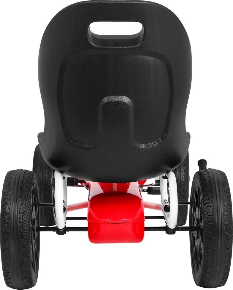 Ramiz ABARTH pedálová motokára pre deti Červená + EVA kolesá + ručná brzda + voľnobeh