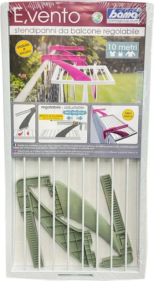 BAMA Sušiak bielizne BALCONE, zelený