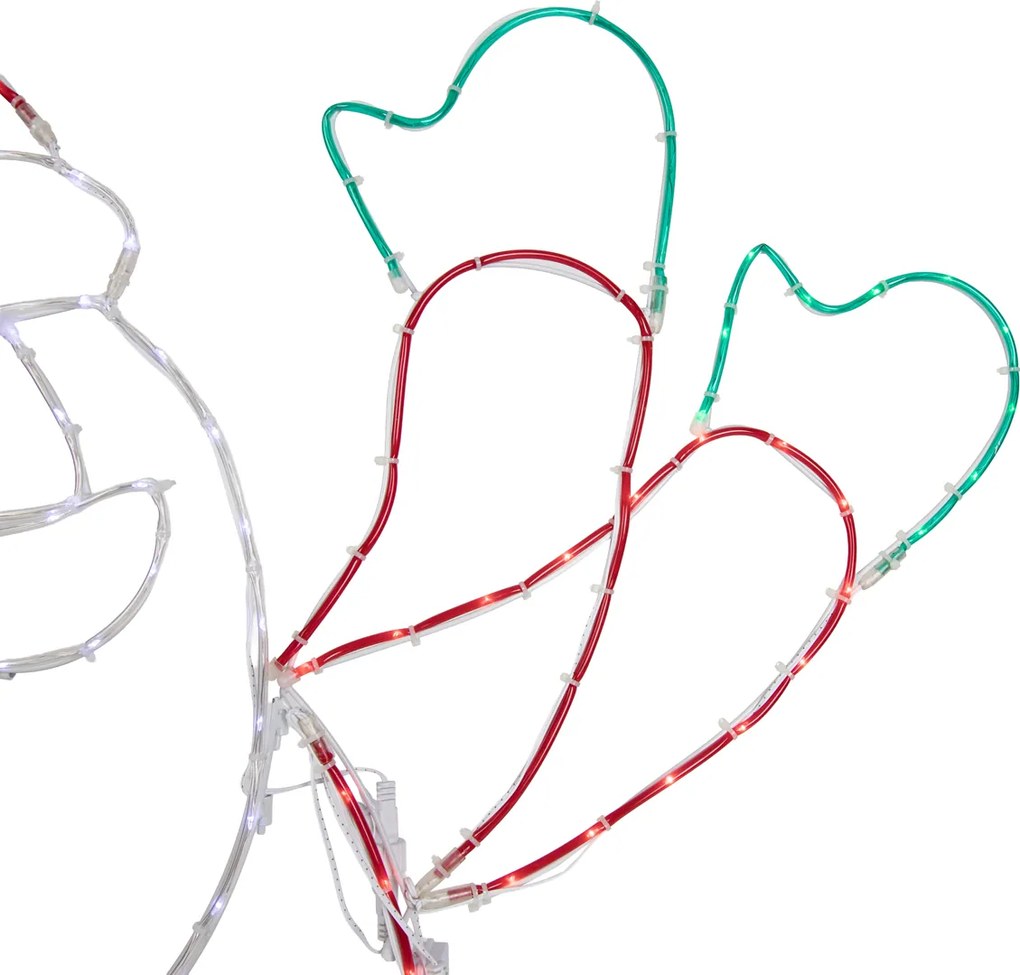 Vianočná stojaca lampa Santa Claus 117 cm vrátane LED s časovačom IP44 - Pax