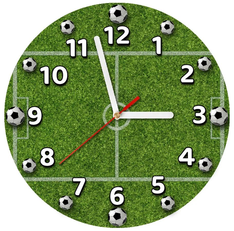Gario Detské hodiny Futbalové ihrisko Rozmery: 30 x 30 cm