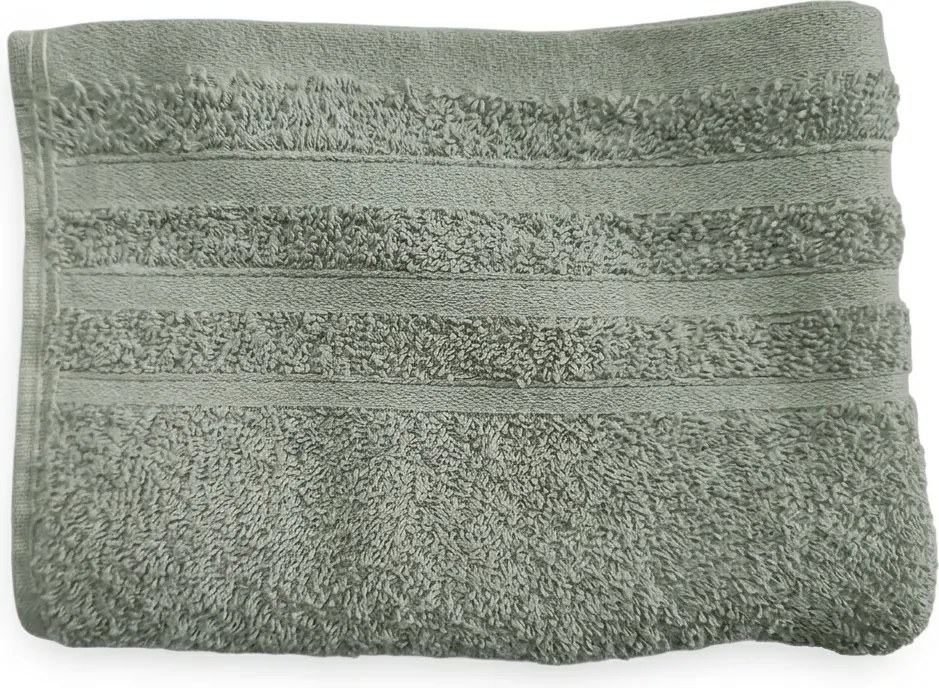 Uterák LINVERO 40x60 cm sivý zelený, 100% bavlna
