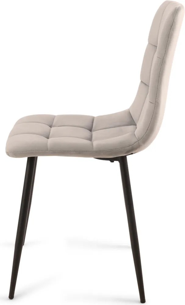 Jedálenská stolička Harry, svetlo šedá látka