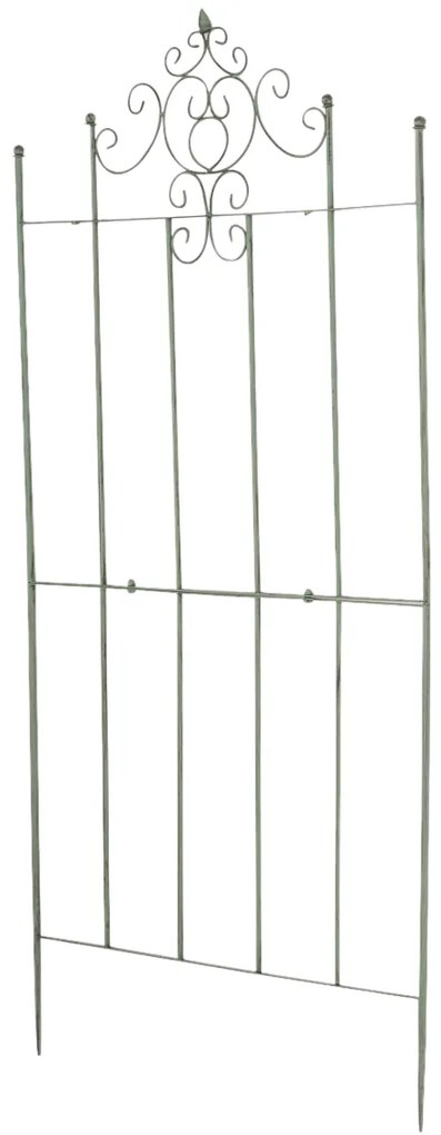 Mriežka na popínavé rastliny Paula - 180 x 85,5 cm - Zelená antik