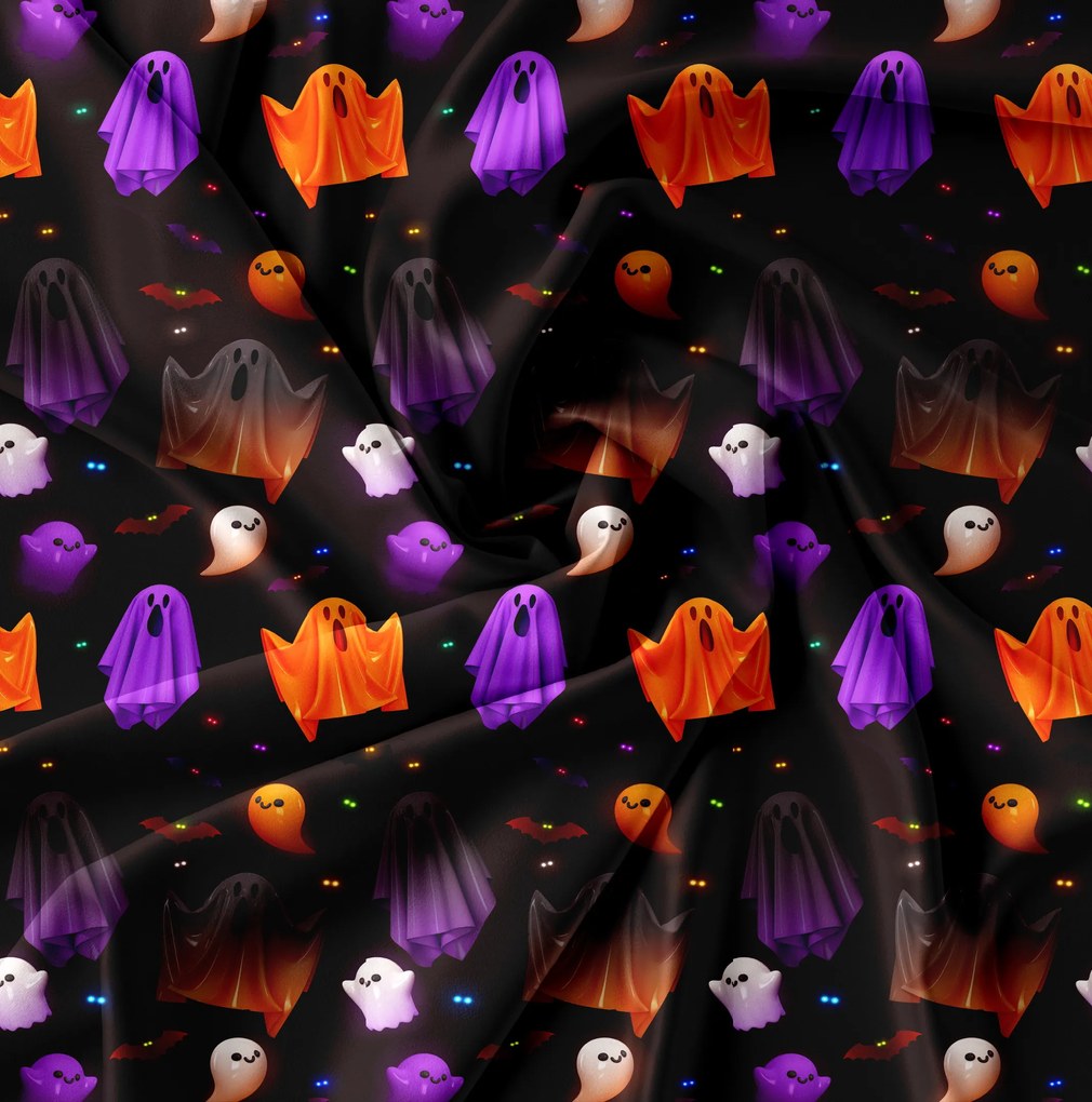 Obliečky z mikrovlákna SPOOKY SOIREE čierne Rozmer obliečky: 2 ks 70 x 80 cm | 200 x 220 cm