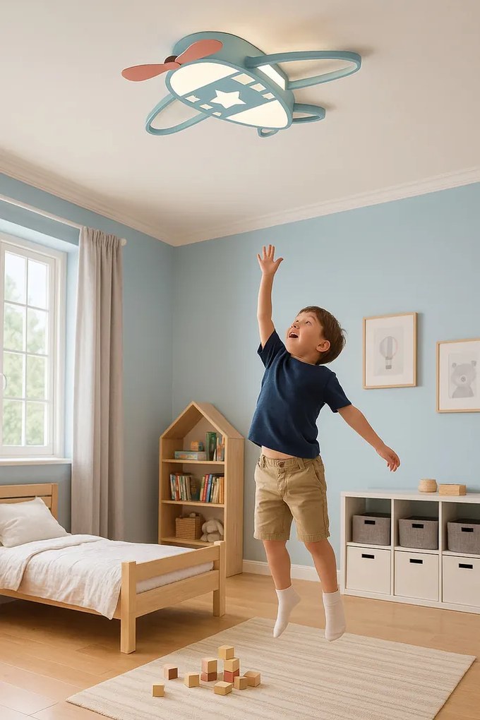 IKO LED stropná lampa s diaľkovým ovládačom – Lietadlo