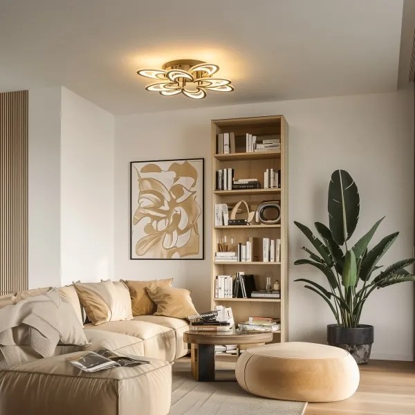 Brilagi - LED Stmievateľný prisadený luster TWIST LED/125W/230V 3000-6500K + DO