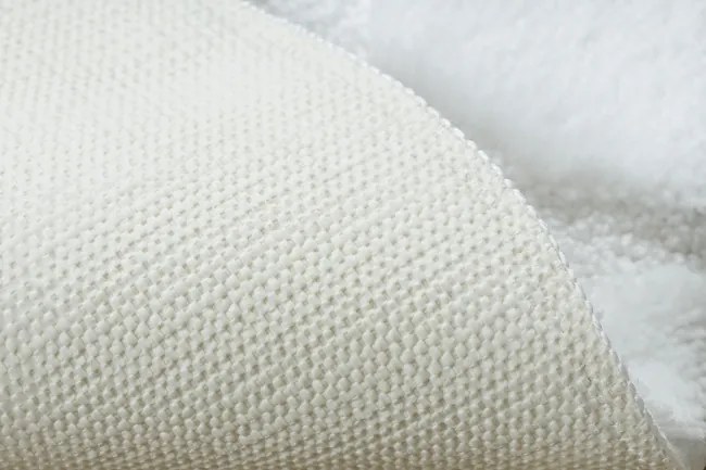 Kúpeľňový koberček SUPREME STONES kamienky, biely kruh