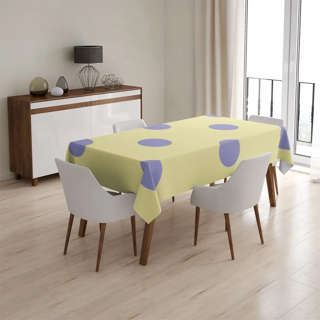 Sablio Obrus Fialové bodky - 90x90 cm