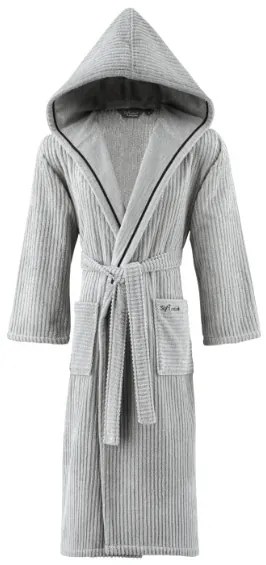 Soft Cotton Unisex župan STRIPE s kapucňou