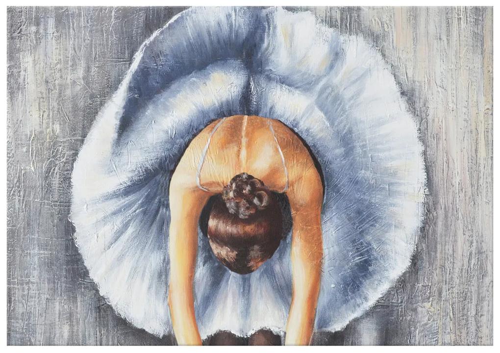 Gario Ručne maľovaný obraz Baletka v modrom Rozmery: 100 x 70 cm