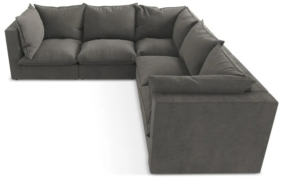 Tmavosivá rohová pohovka Manao – Makamii