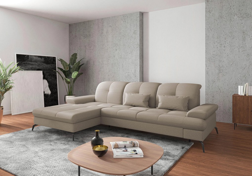 XXXLutz ROHOVÁ SEDAČKA, textil, taupe Sit & More - Sedačky - 000144009608
