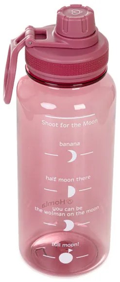 Fľaša LUNARE ružová s odmerkou 850702 950 ml