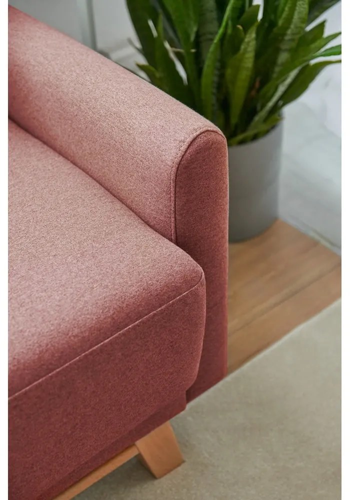 Ružová variabilná rozkladacia rohová pohovka Bonami Selection Pop