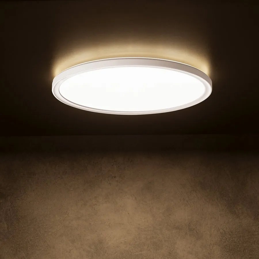 KANLUX KANLUX, AZPO stropné LED svietidlo, priemer 290mm, 18,5W, 3000/4000/6000K, IP54, biela, 31514