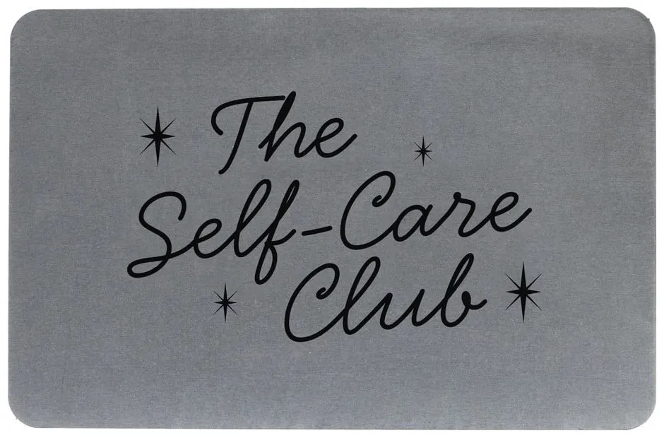 Sivá kúpeľňová predložka z kremeliny 39x60 cm – Artsy Doormats