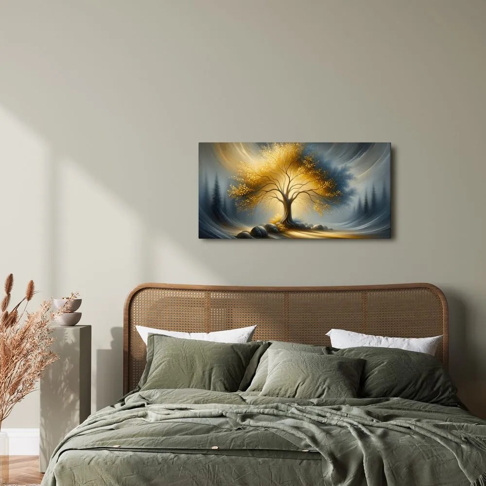 Obraz magický strom života v hmle