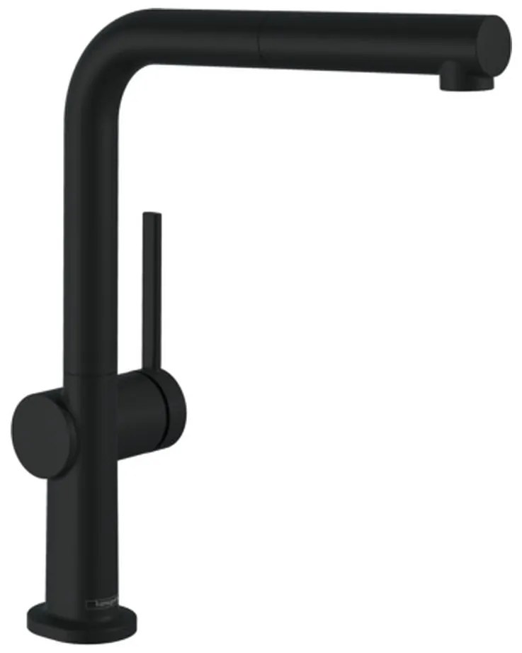 Hansgrohe M54, drezová batéria Talis s výsuvnou koncovkou, EcoSmart, čierna matná, HAN-72845670