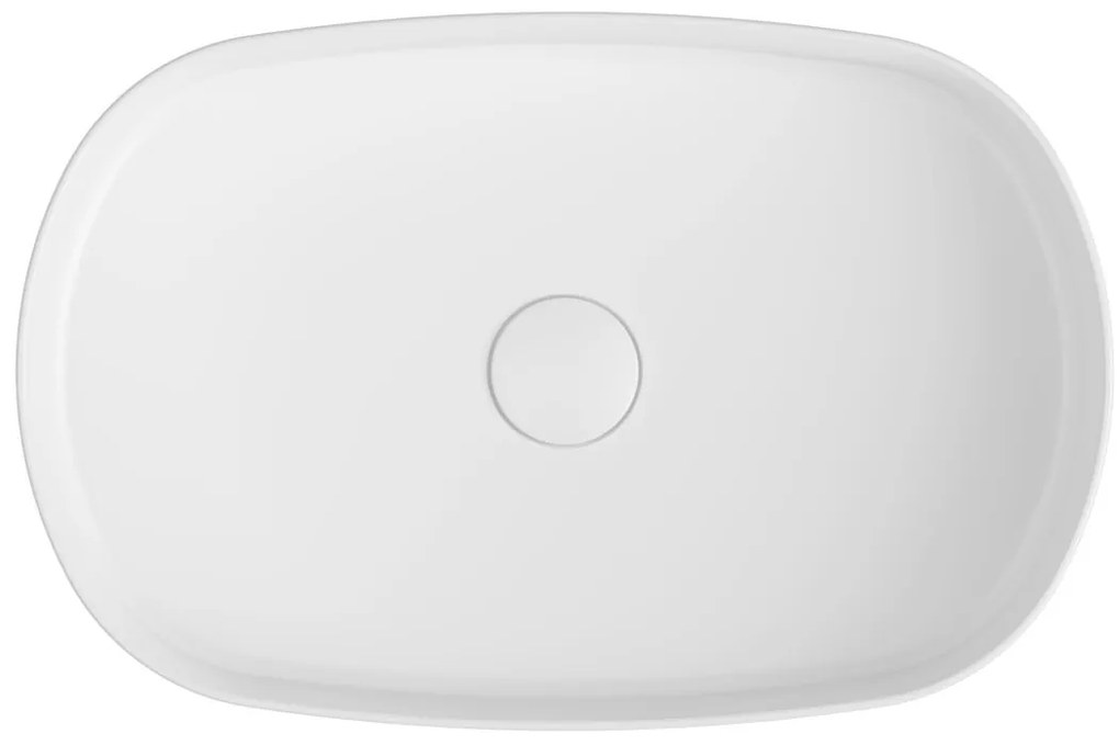 Sapho Sapho, INFINITY OVAL keramické umývadlo na dosku, 55x36 cm, biela, 10NF65055