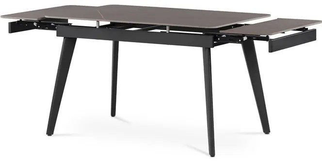 Autronic BONTEC Jedálenský stôl rozkladací 120-180x80 cm, keramika, mramor, HT-405M GREY Farba: Biela