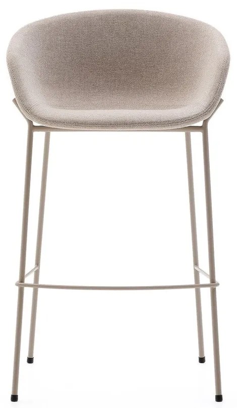 Béžová barová stolička (výška sedadla 75 cm) Yvette – Kave Home