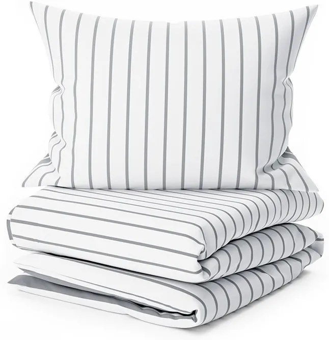 Obliečky z Renforcé bavlny CAPRIVI sivé gombík Rozmer obliečok: 70x90 cm ; 140x220 cm