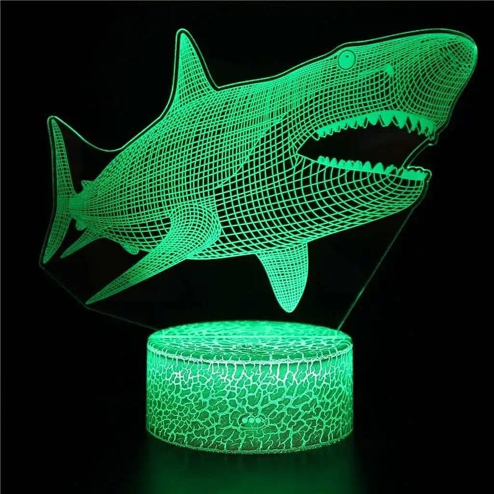 3Dmix 3D-MTV059 - Motív pre 3D LED nočnú lampu - Žralok