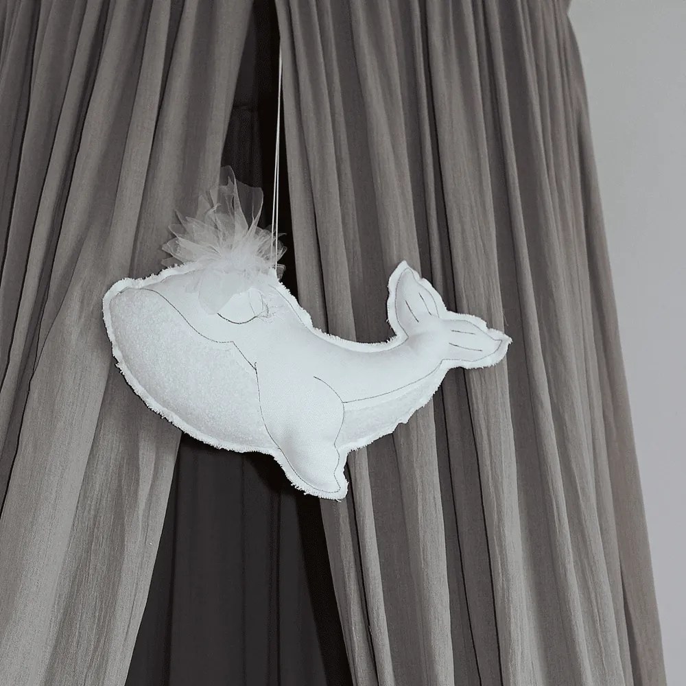 Baldachýn bavlnený tmavo béžová