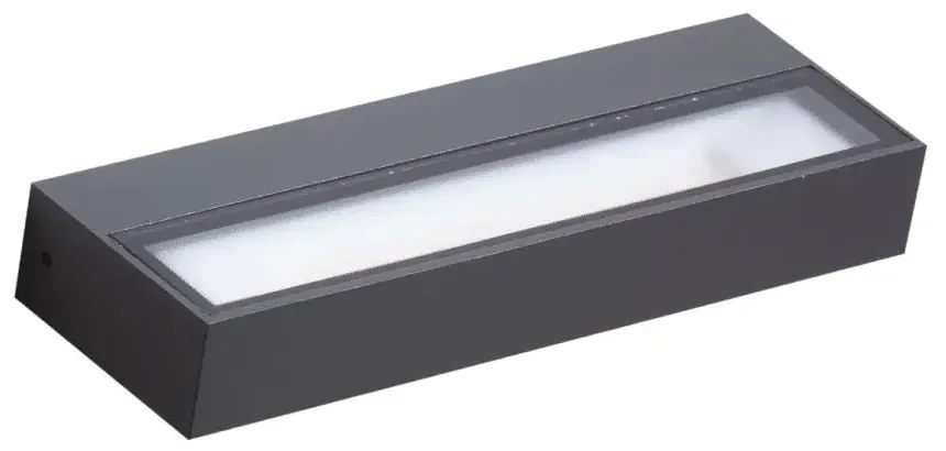 LED vonkajšie nástenné osvetlenie Casola tmavosivá